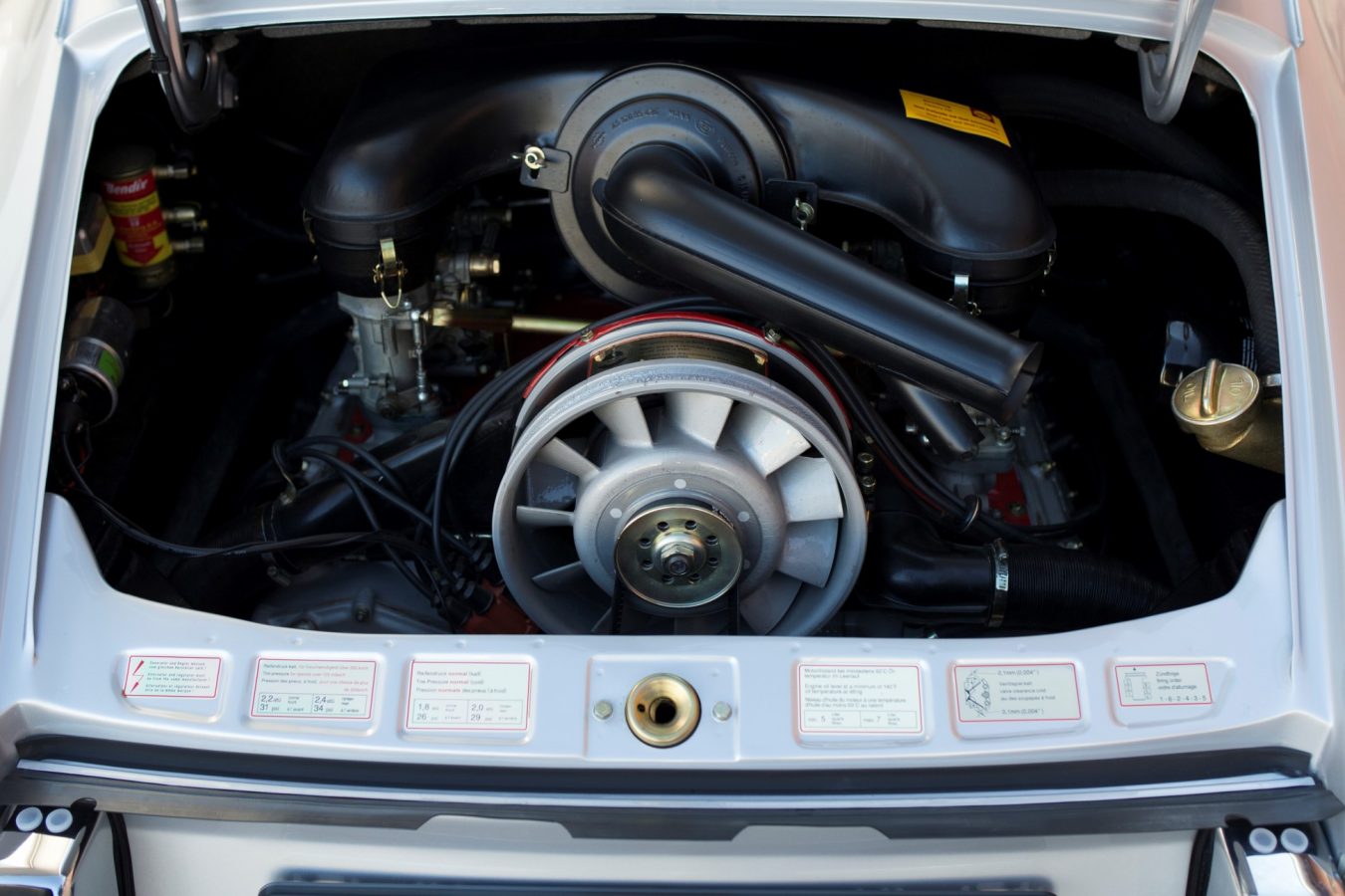 Motor eines Porsche 911S SWB